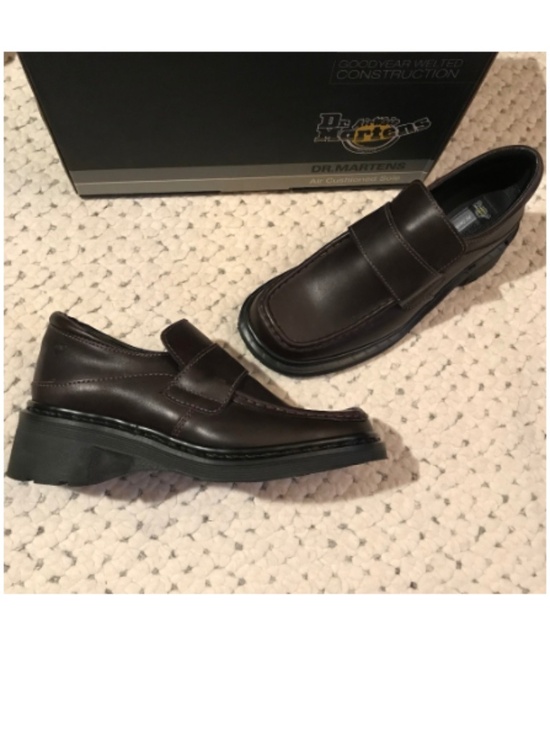 Dr. Martens Shoes - NEW! RARE DR MARTENS Wedges Loafer Shoes 8-8.5 HandMade in ENGLAND DOCS Espresso